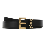 Пояс SAINT LAURENT Logo 3cm, 634437BOO0W-1000