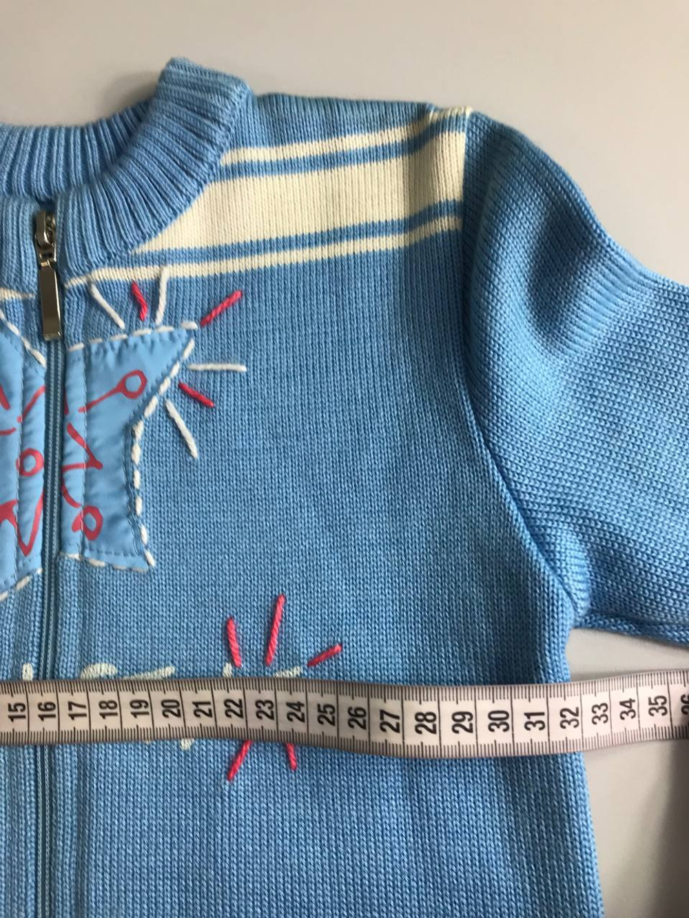 Джемпер на молнии теплый с шерстью в составе на рост 98-104 см, на 3-4года, новый