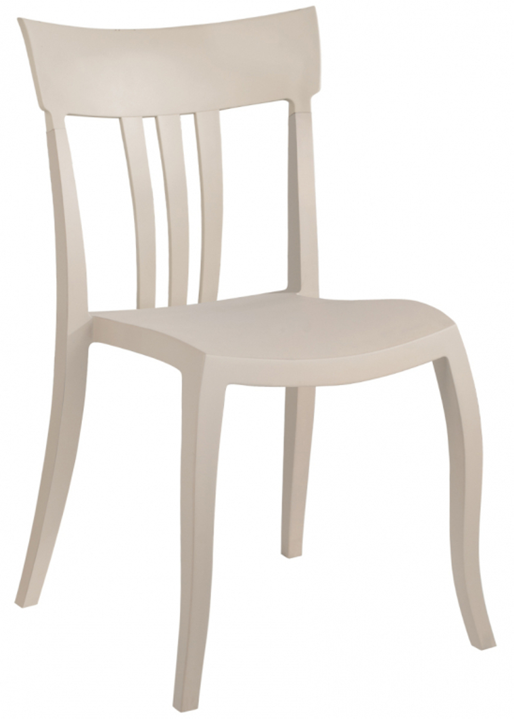 Стул пластиковый Papatya Trio-S, песочный