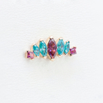 Orion tops with colored gems