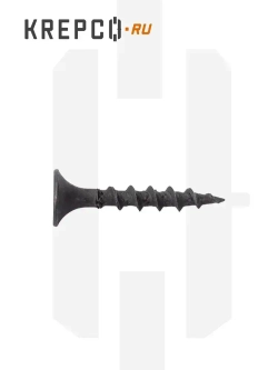 Саморезы по дереву, черные, 3.5 х 25 мм (200 штук)