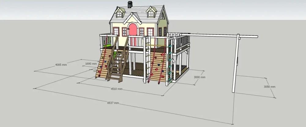 Детский деревянный домик Камилла