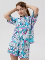 Пижама домашняя с шортами хлопок