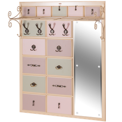 Вешалка настенная Пандора 4 Айвори Акварель