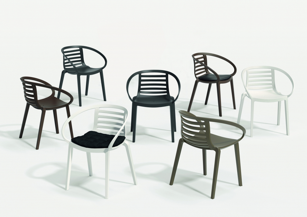 Кресло пластиковое Papatya Mambo, тортора