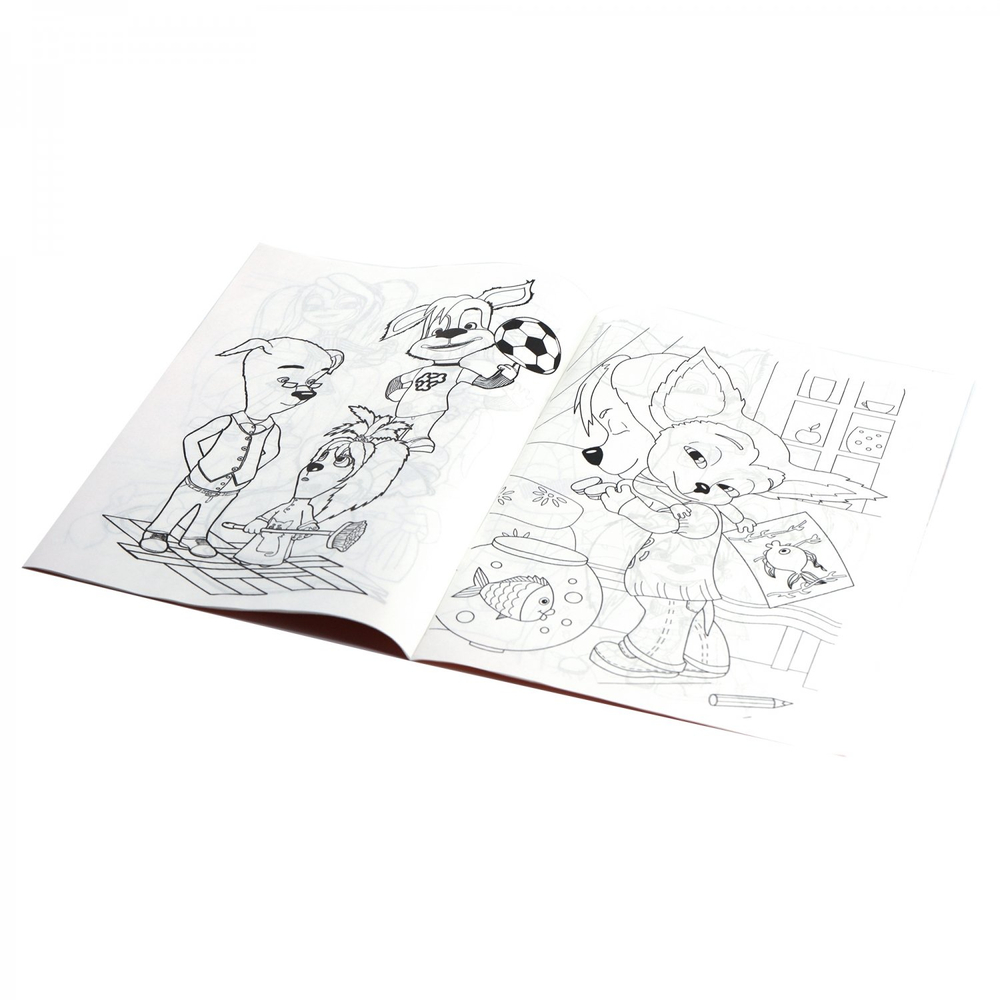 Раскраска А4 Alingar "Собачье семейство Барбосов", 06 листов