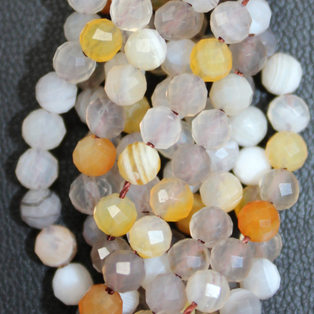 Агат Ботсвана юв. огранка бусины 2.8мм 3.7мм