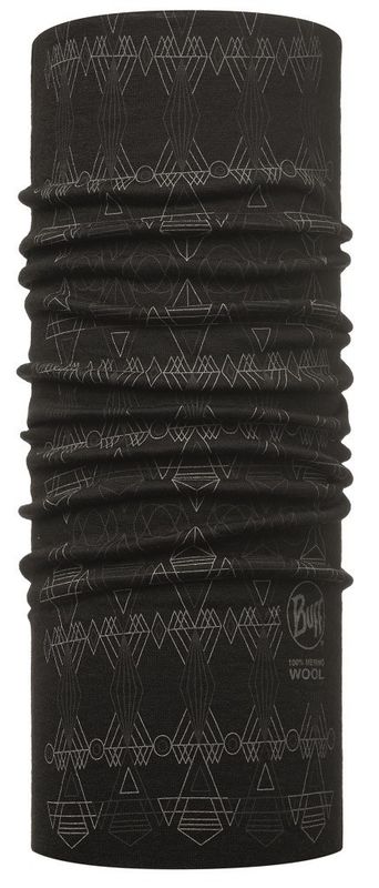 Шерстяной женский шарф-труба Slim Fit Merino Wool Buff Dagger Black Фото 1