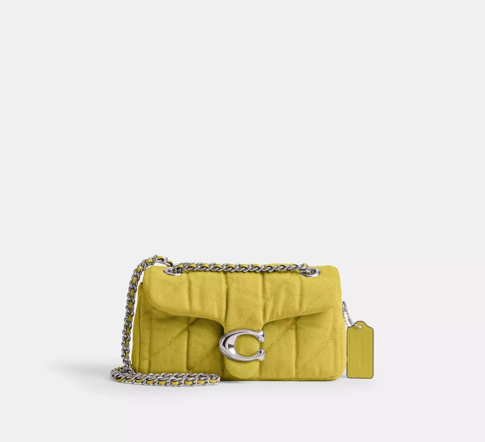 COACH СУМКА ЧЕРЕЗ ПЛЕЧО TABBY 20 С МЯГКОЙ ПОДКЛАДКОЙ, ЖЕЛТЫЙ
