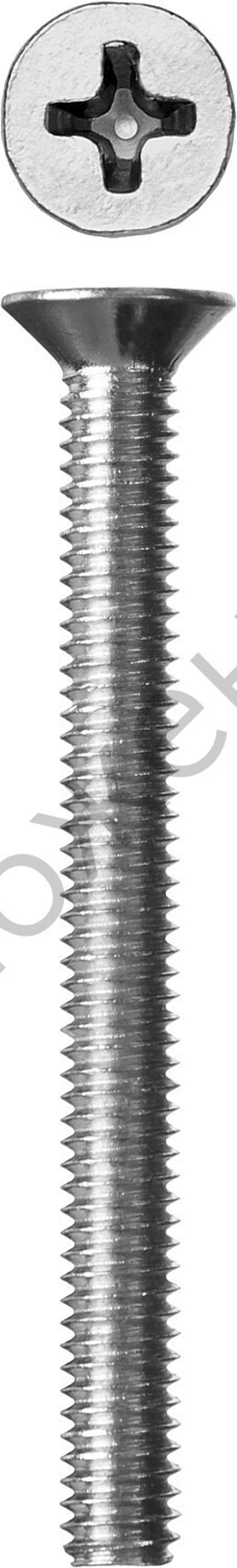 ЗУБР DIN 965 кл. пр. 4.8, M4 x 45 мм, винт с потайной головкой, цинк, 5 кг (303110-04-045)