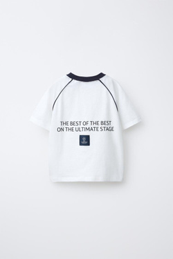 ZARA ФУТБОЛКА С ПРИНТОМ UEFA CHAMPIONS LEAGUE ®, БЕЛЫЙ