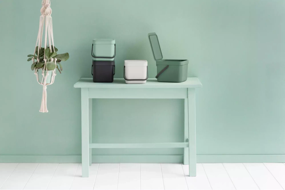 Brabantia - Контейнер для сортировки мусора Sort &amp; Go 6л Jade Green / артикул   211768  / GTIN 8710755211768