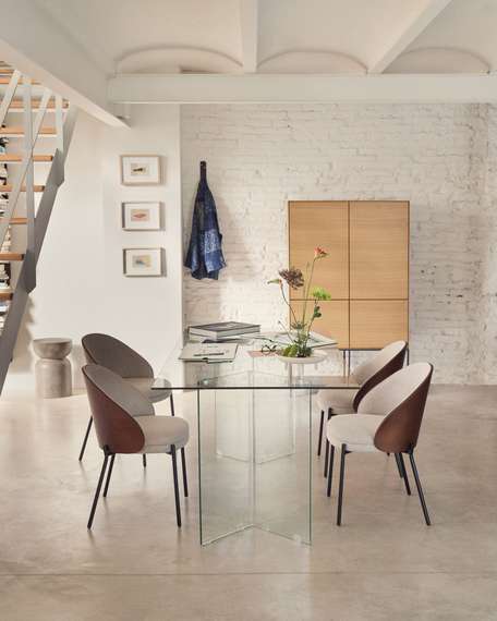 Стеклянный стол Burano, 200х90 см