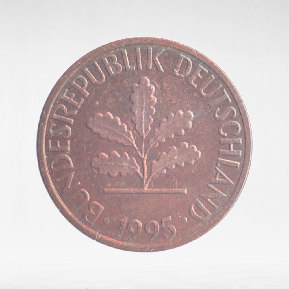 Germany, 1 Pfennig, 1995, (Hamburg Mint - "J"), VF