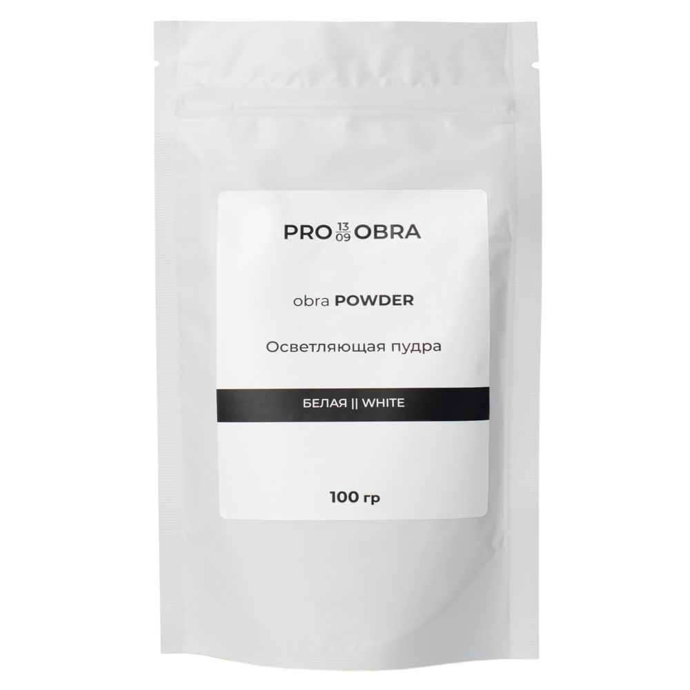 Пудра осветляющая белая OBRA Powder White - 100 г.