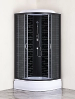 Душевая кабина Loranto CS-6690-25GB 90х90 тонированное стекло/профиль черный