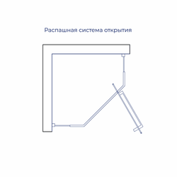 Душевой уголок RGW HO-081 (Прозрачное, 1000x1000)