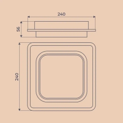 Люстра светодиодная Homsly, 40 Вт, с функцией смены цветовой температуры (3000К, 4000К, 6500К) ACL_015