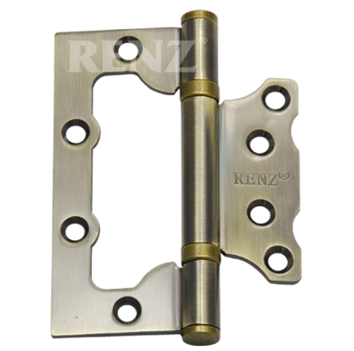 [ТОВАРА НЕТ В НАЛИЧИИ] Петля накладная Ренц 100-2BB, цвет бронза античная (гарантия - 12 месяцев)