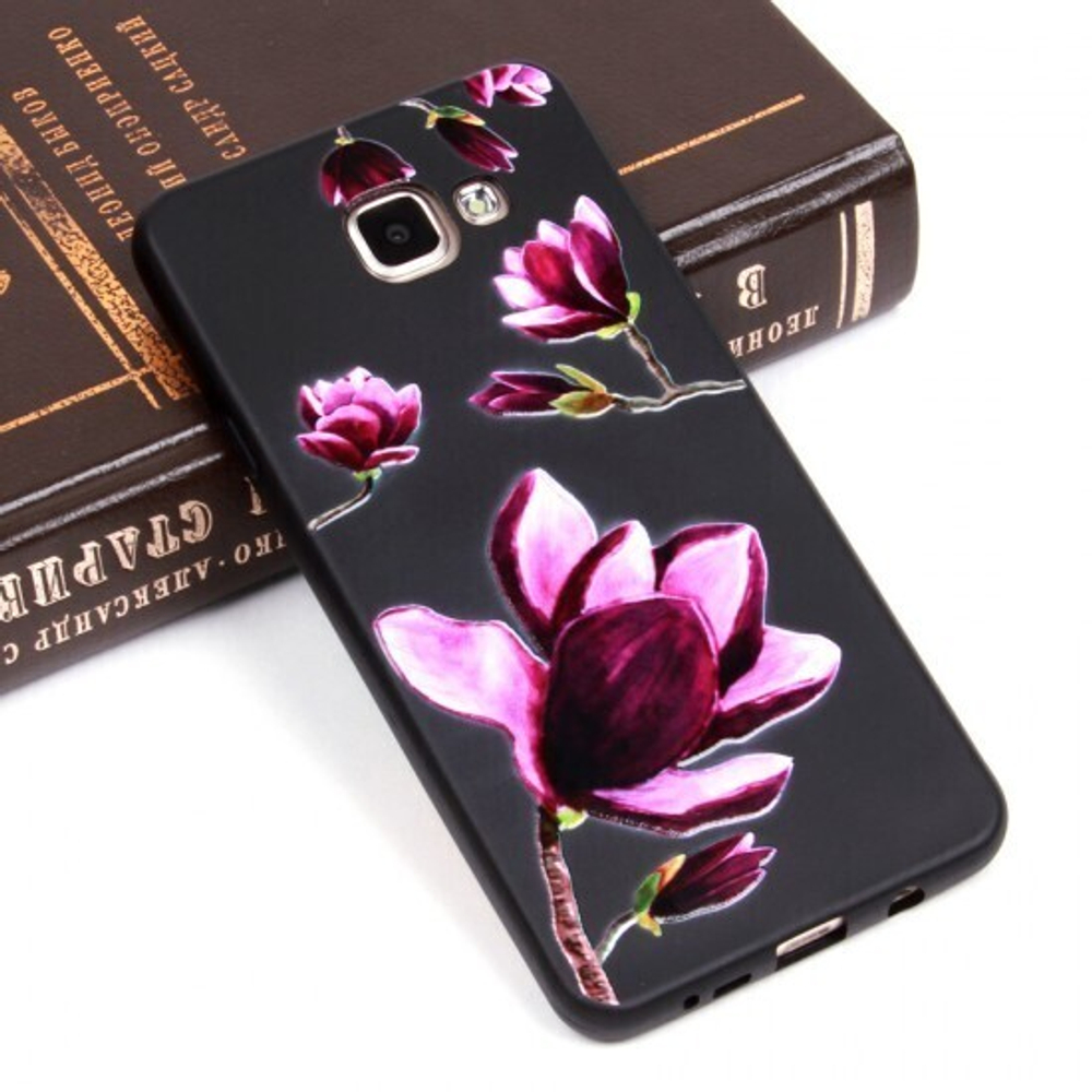 Чехол ТПУ Цветы для Samsung Galaxy A7 (2016), 010074