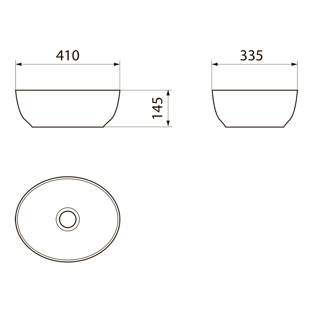 Раковина Point Сатурн 41 PN43902 овальная, белая