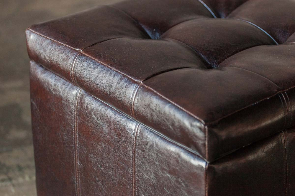 Банкетка Модерна Коричневая ЭкоКожа