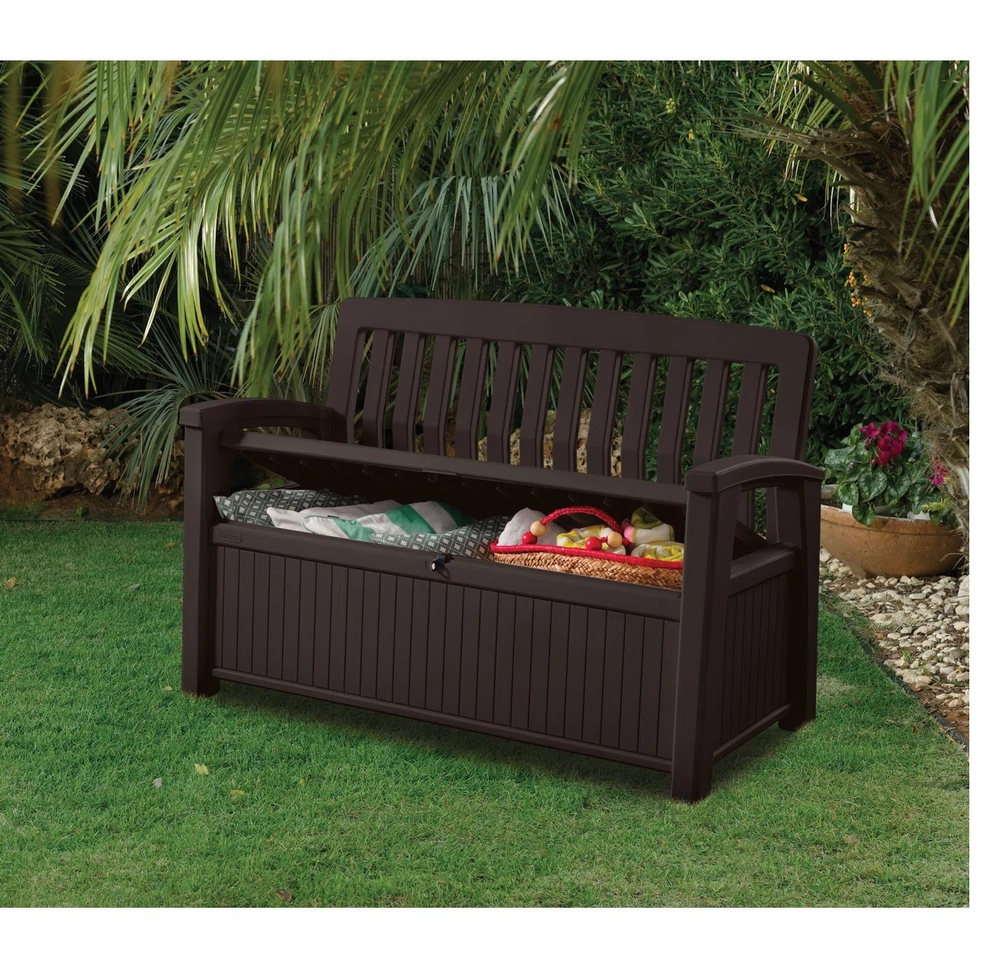 Скамья - сундук Keter Patio Bench brown