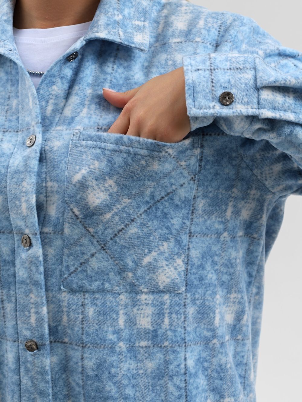 Рубашка Вселенная Виотекс ГОЛУБОЙ (Акция)