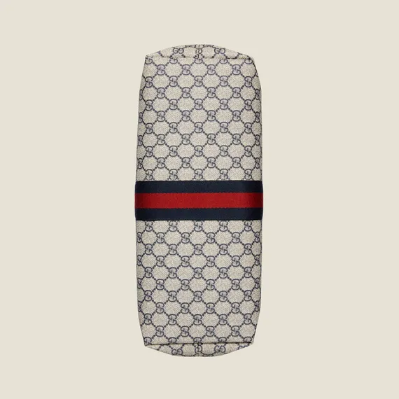 Сумка-тоут Gucci Ophidia GG среднего размера бежевый/синий