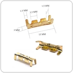 Клеммы обжимные,Соединитель проводов электрических U-образные для медных проводов 100 шт
