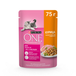 Курица с морковью, 75г влажный корм для котят от 1 до 12 месяцев Purina ONE