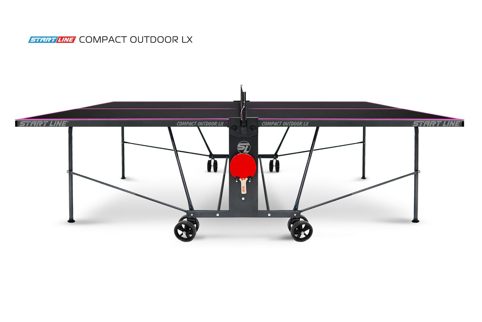 Стол теннисный Compact-2 LX Всепогодный Black фото №3