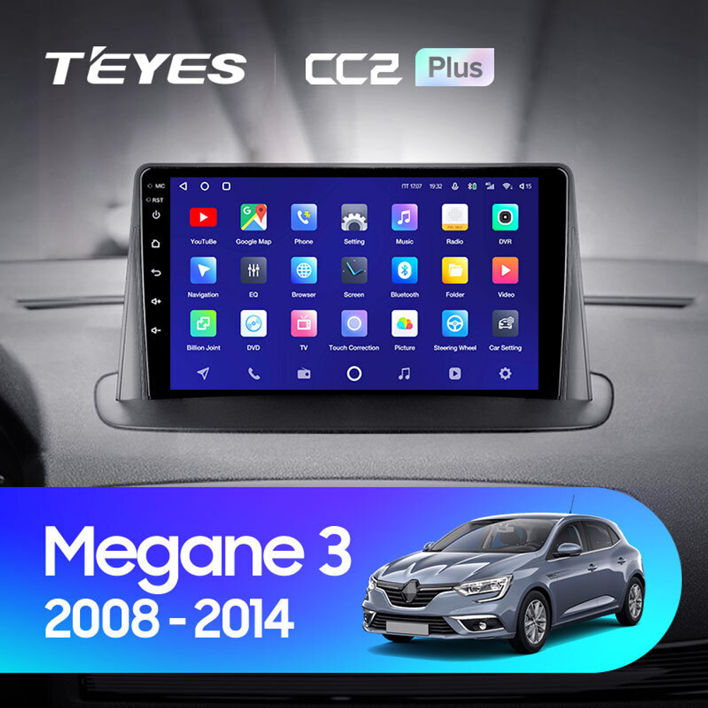 Teyes CC2 Plus 9" для Renault Megane 2008-2014