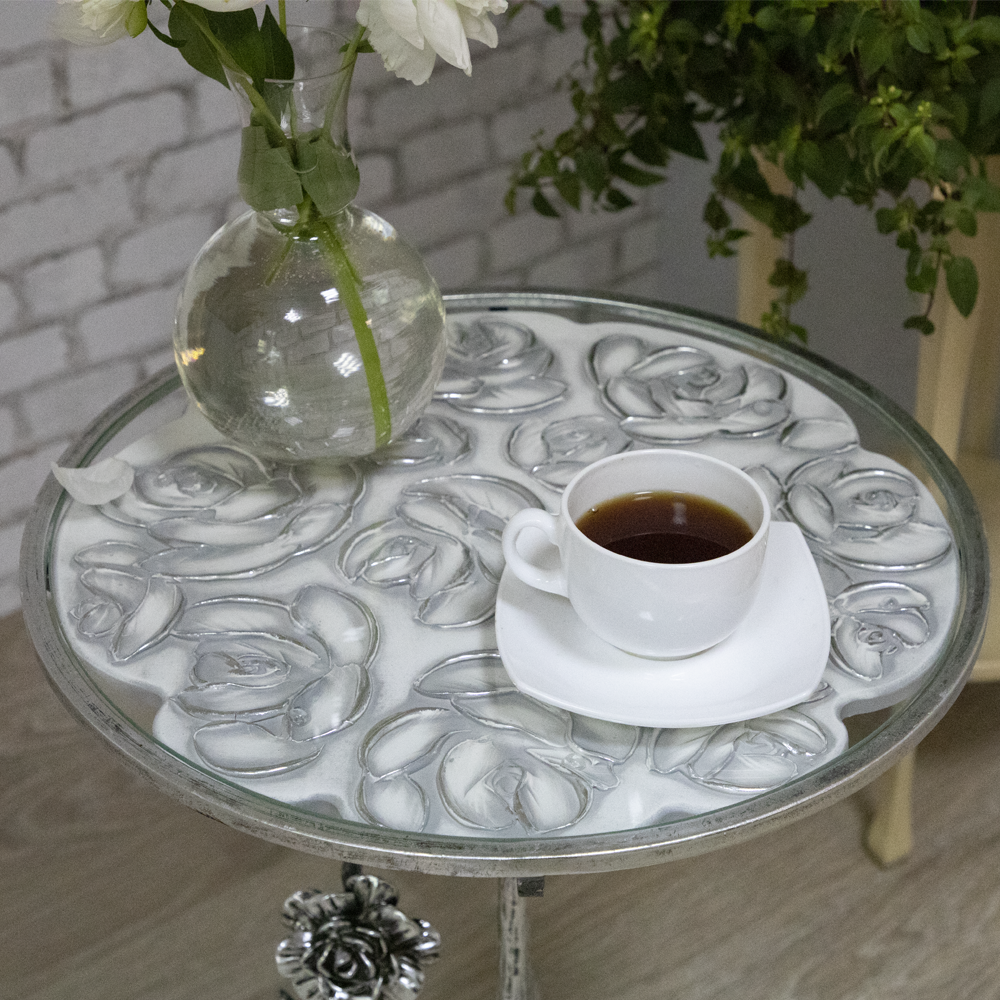 Столик декоративный Роза Сангрия Айс