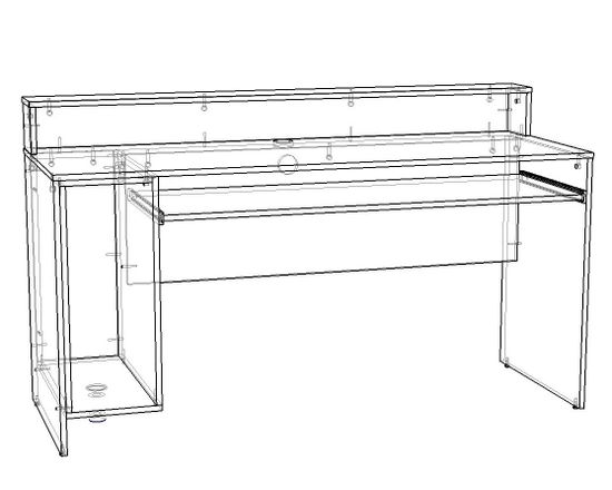 Стол игровой БАЗИС-4 левый