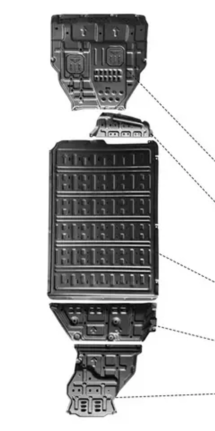 Защита днища для Changan Deepal G318 2024+ Чанган Защита картера двигателя