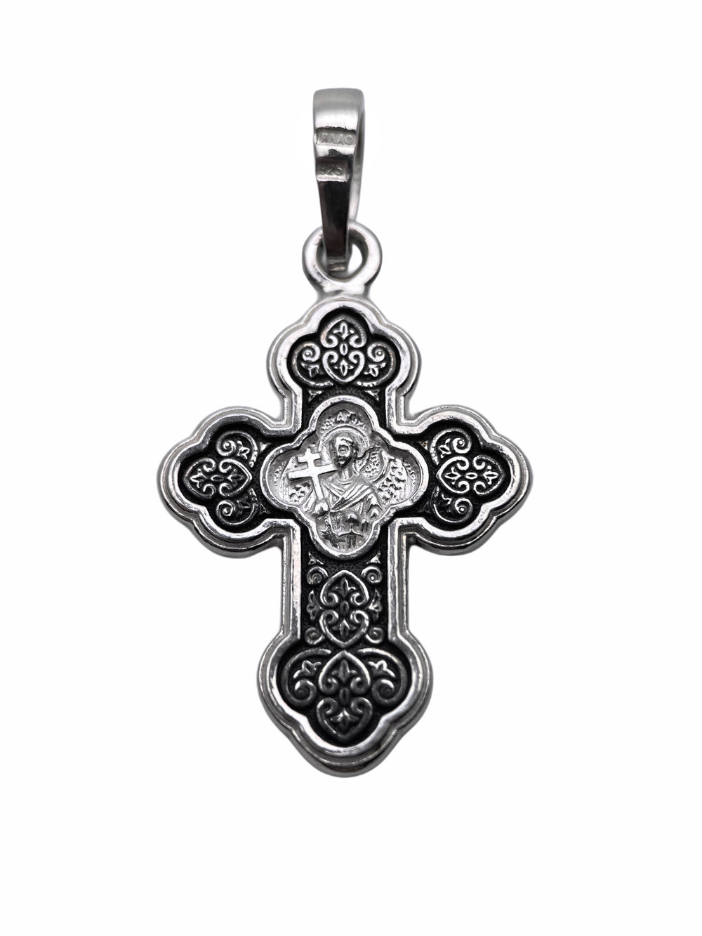 Крест из серебра/Чернение