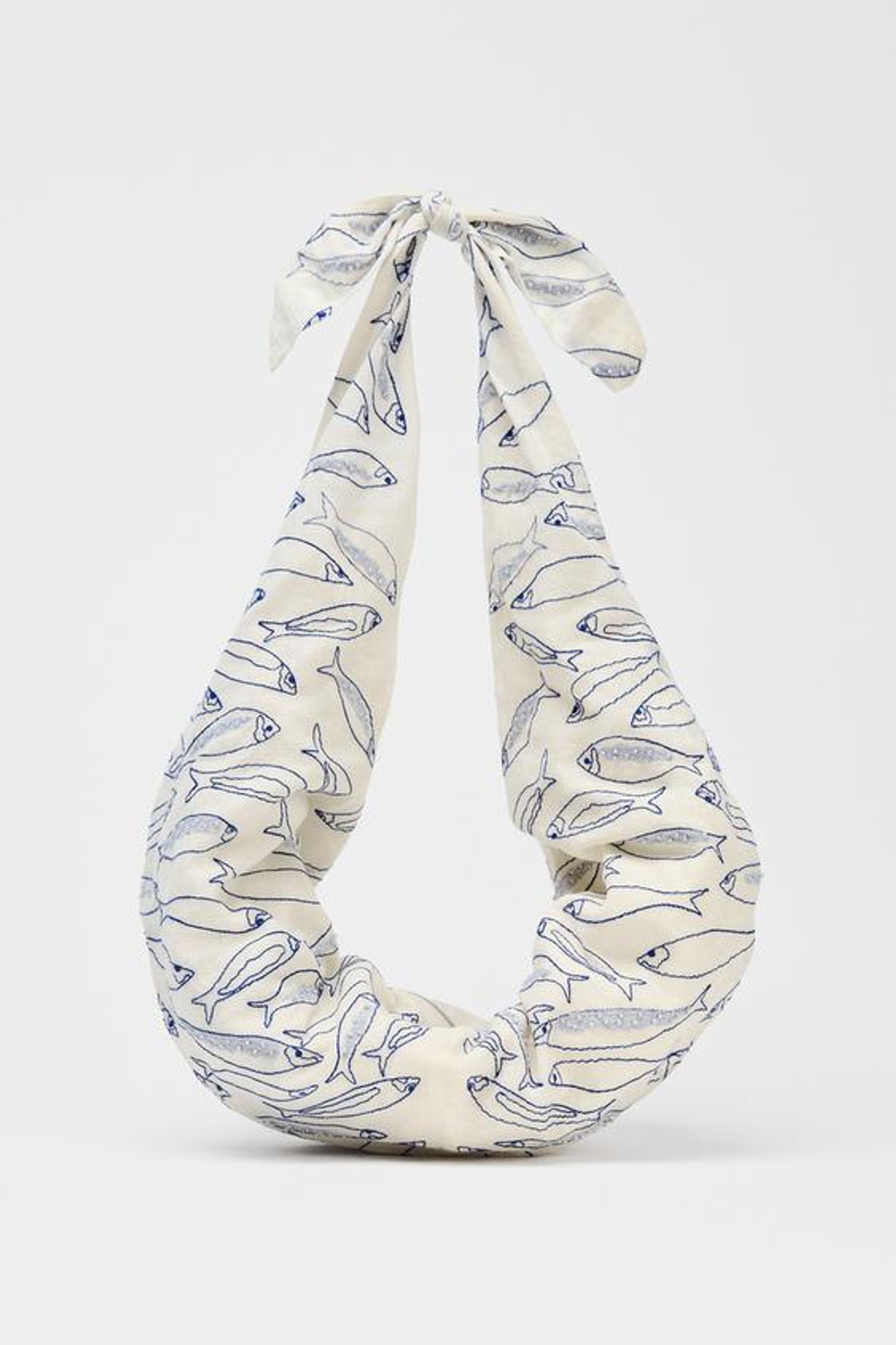 ZARA СУМКА С РИСУНКАМИ И БАНТОМ, ЭКРЮ