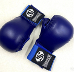 Перчатки накладки для карате SOLTAS, цвет ,синий,