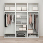 Платяной шкаф - IKEA PLATSA/FONNES  / ПЛАТСА/ФОННЕС ИКЕА, 240x57x251 см, белый