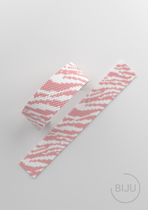 Схема PEYOTE, Схема браслета мозаичное плетение, узор из Miyuki Delica 11/0, файл PDF, №285