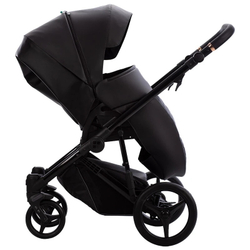 Детская коляска Bebetto Loren Gloss 2 в 1 01 черная кожа