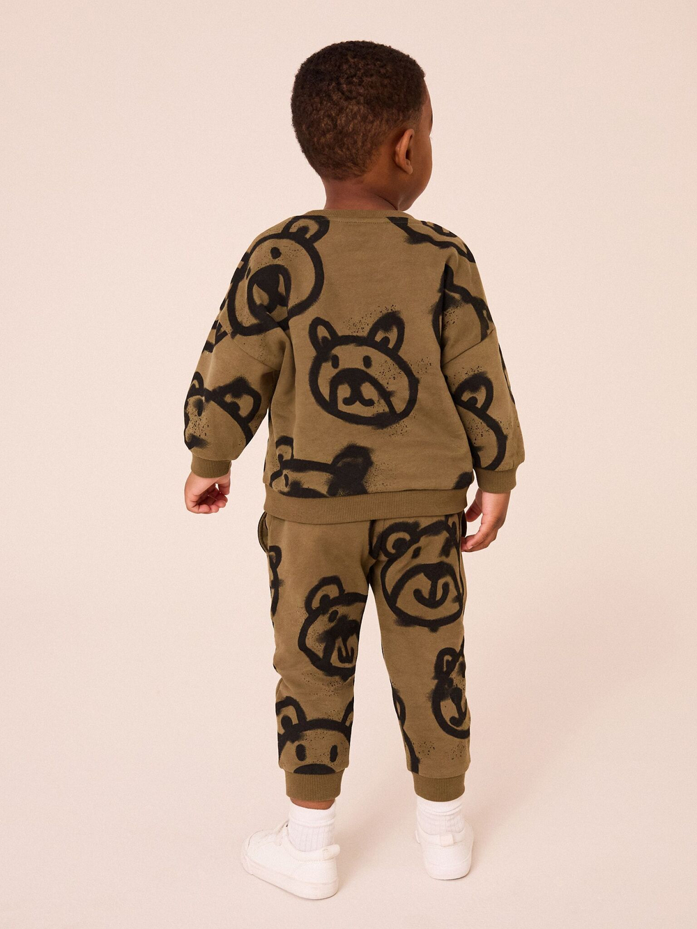 Лонгслив и джоггеры в комплекте для мальчика Next B17-053, Хаки