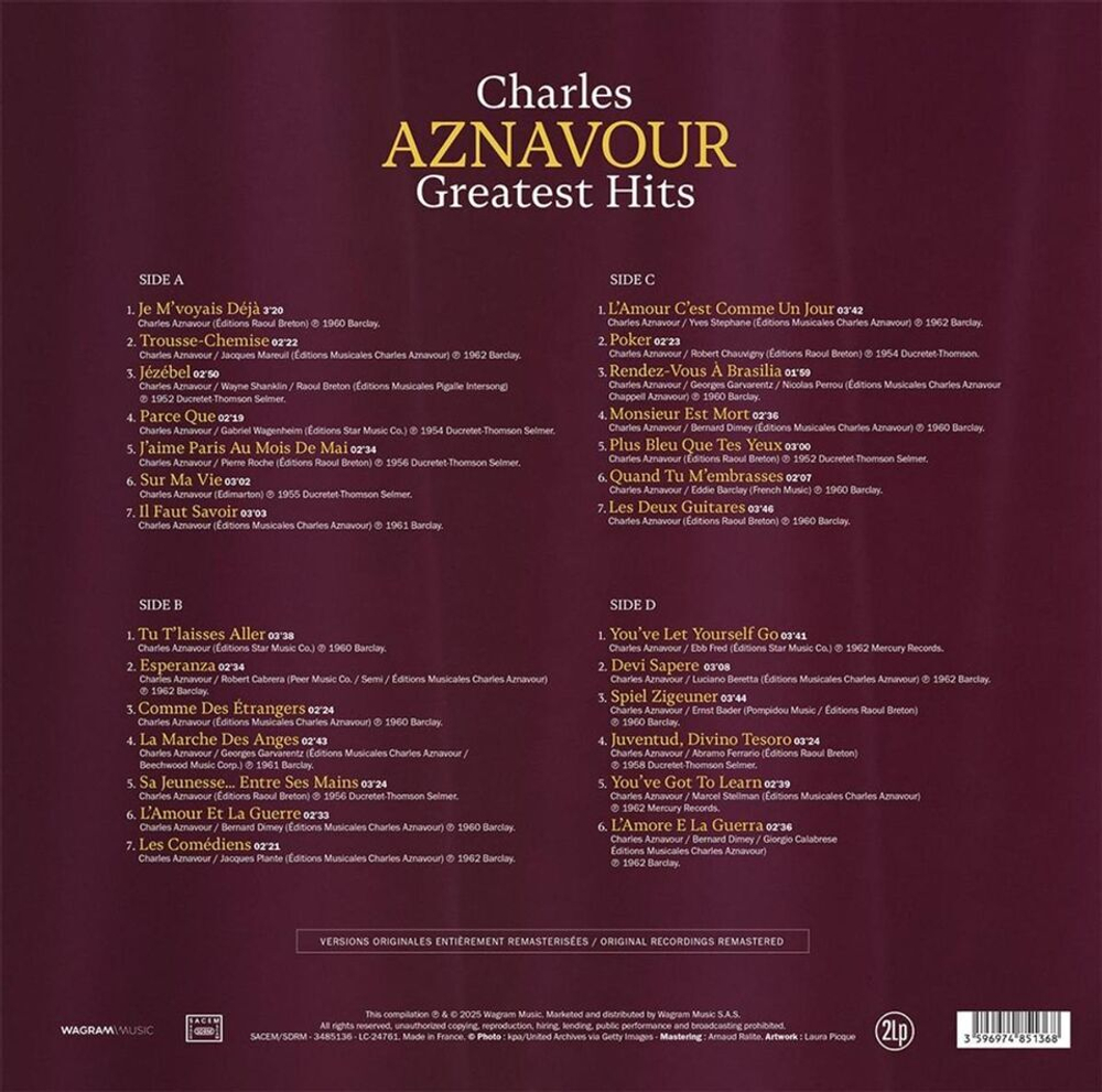 Charles Aznavour / Greatest Hits (2LP)