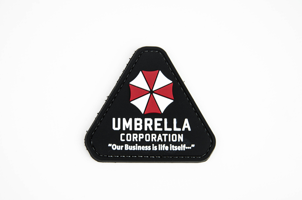 Шеврон Umbrella Corporation. Our Business is life itself треугольник PVC. Чёрный