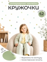Интерьерные наклейки кружочки на стену в детскую