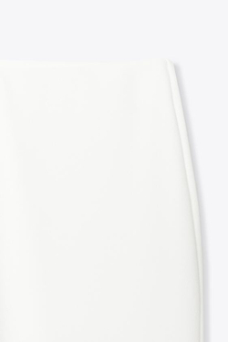 ZARA БРЮКИ FLARE ИЗ КРЕПА, БЕЛЫЙ