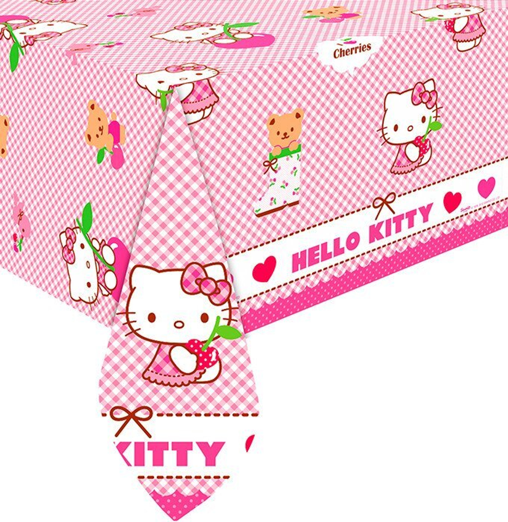 Скатерть Хэллоу Китти Hello Kitty Hearts 120 на 180 см.