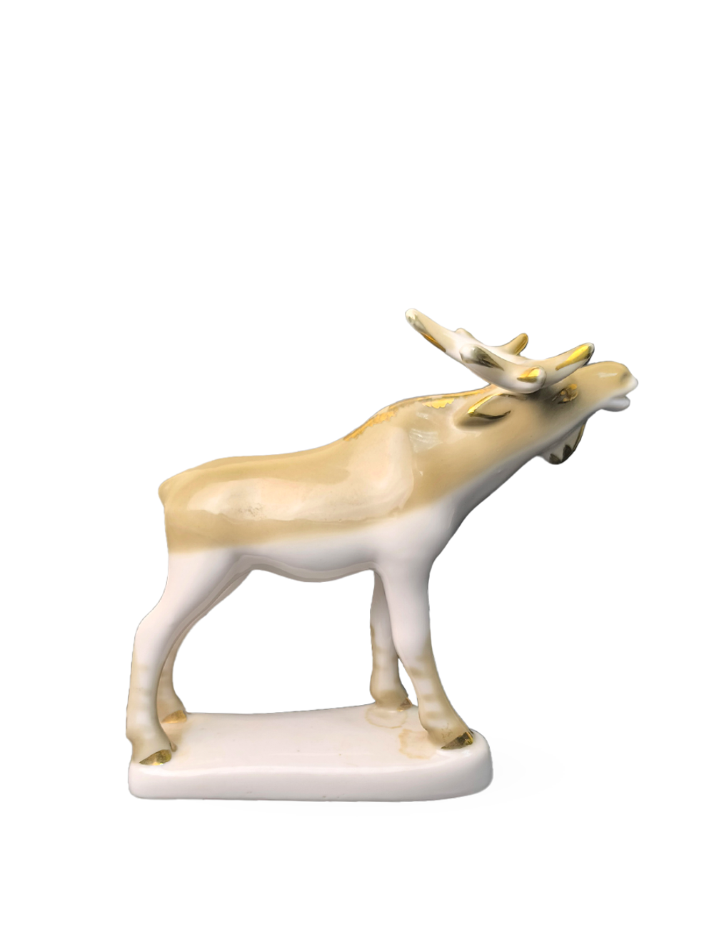 Фарфоровая статуэтка "Лось" Полонский ЗХК