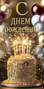 Конверт для денег "С днем рождения!" 10000102 (ГК Горчаков)